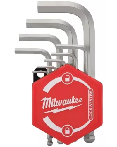 Набор коротких шестигранных ключей Milwaukee 1.5 / 2 / 2.5 / 3 / 4 / 5 / 6 / 8 / 10 мм (9 шт)  (Арт.4932492399)