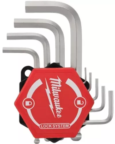 Набор коротких шестигранных ключей Milwaukee 1.5 / 2 / 2.5 / 3 / 4 / 5 / 6 / 8 / 10 мм (9 шт)  (Арт.4932492399)