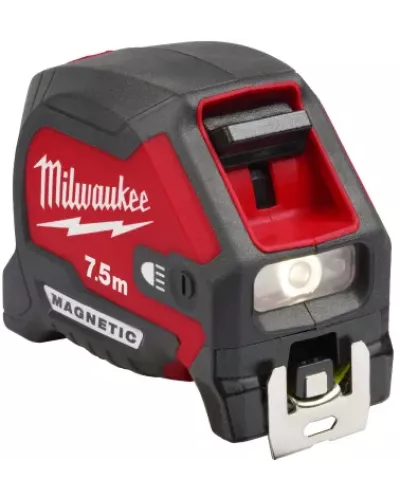 Рулетка Магнетик (Magnetic) с подсветкой 7,5 м Milwaukee