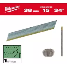 Гвозди оцинкованные 38 мм / 34° / 2500 шт. Milwaukee