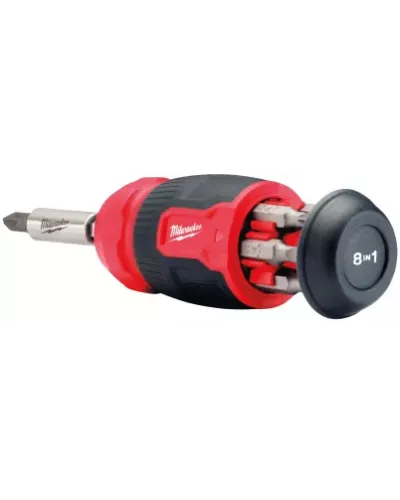 Универсальная отвертка 8 IN 1 COMPACT MULTI-BIT SCREWDRIVER Milwaukee