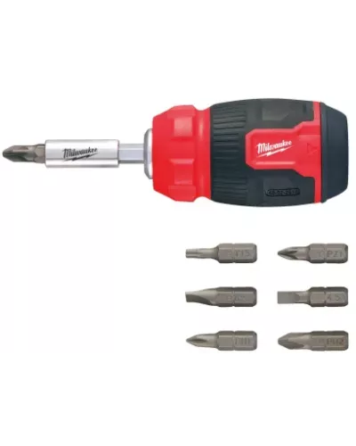 Универсальная отвертка 8 IN 1 COMPACT MULTI-BIT SCREWDRIVER Milwaukee