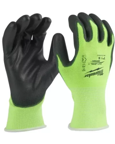 Перчатки защитные Hi-Vis Cut level (Хай Виз Кат Левел) 1/A, M/8 (12 пар) (Арт. 4932492914)
