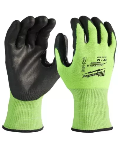 Перчатки защитные Hi-Vis Cut level (Хай Виз Кат Левел) 3/C, XXL/11 (12 пар) (Арт. 4932492922)