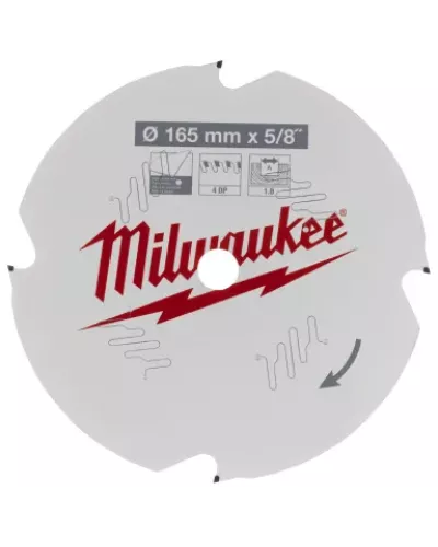 Диск пильный по фиброцементу для циркулярной пилы 165x5/8''x1.8x4 +10° D (Арт. 4932493217)