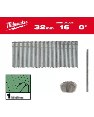 Гвозди для нейлера 16G/0°/25мм/G/SC1 (5000шт/уп) (Арт. 4932498312)