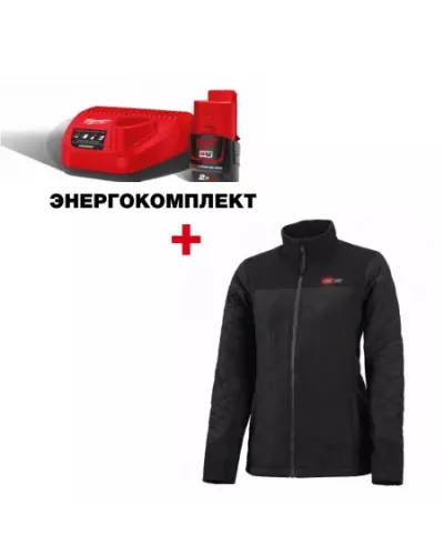 Куртка женская с подогревом пуховая Milwaukee M12 HJP Ladies-0 (S) с АКБ и З/У  (Арт. 4933464340/a)