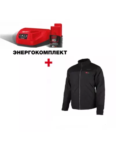 Куртка с подогревом пуховая Milwaukee M12 HJP-0 (S) с АКБ и З/У  (Арт. 4933464364/a)