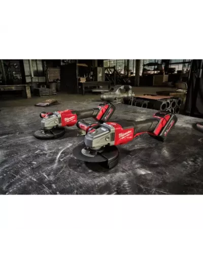 M18 FUEL™ высокопроизводительная УШМ 125 мм с тормозом и лопаточным выключателем M18 FHSAG125XPDB-552X Milwaukee