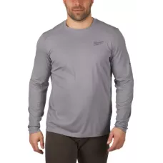 Футболка серая с длинным рукавом Milwaukee WWLSG (XL) (Арт.4933478191)