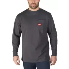 Футболка темно-серая с длинным рукавом Milwaukee WTLSG (XL) (Арт.4933478240)
