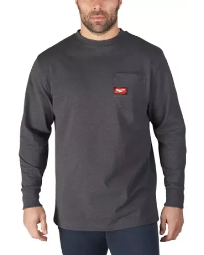 Футболка темно-серая с длинным рукавом Milwaukee WTLSG (XL) (Арт.4933478240)