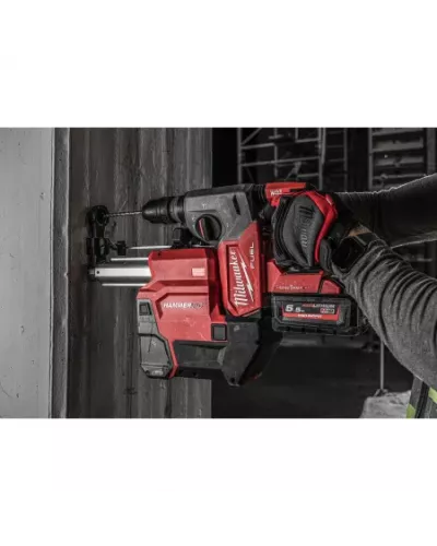 Аккумуляторный 4-х режимный SDS-Plus перфоратор со съемным патроном FIXTEC и с системой пылеудаления Milwaukee M18 ONE FHX DEL-552C FUEL ONE-KEY (Арт. 4933478506)