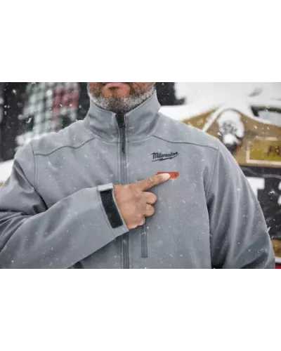 Куртка серая с подогревом Milwaukee M12 HJ GREY5-0 (S) (Арт.4933478972)