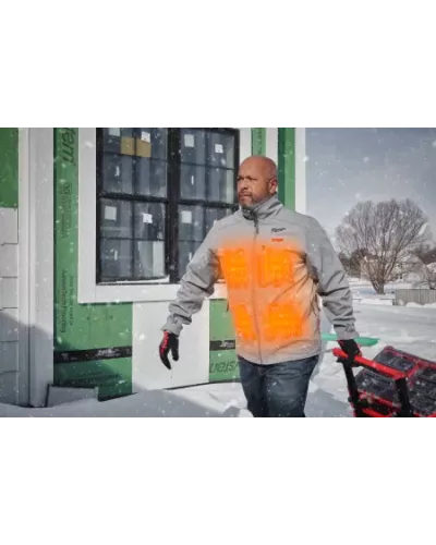 Куртка серая с подогревом Milwaukee M12 HJ GREY5-0 (S) (Арт.4933478972)