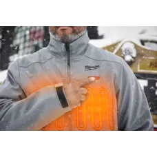 Куртка серая с подогревом Milwaukee M12 HJ GREY5-0 (XXL) (Арт.4933478976)