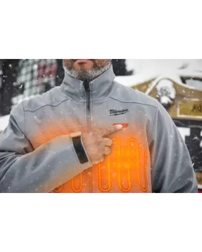 Куртка серая с подогревом Milwaukee M12 HJ GREY5-0 (XXL) (Арт.4933478976)
