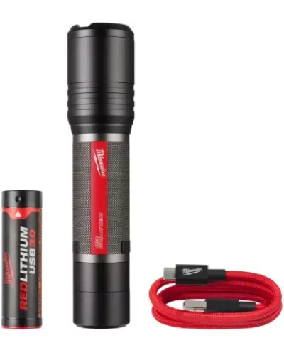 Аккумуляторный светодиодный фонарь, заряжаемый через USB Milwaukee L4 FL2000-301 (Арт. 4933479637)