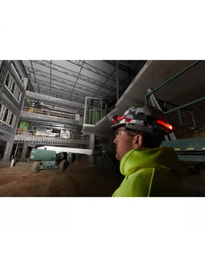 Аккумуляторный налобный, светодиодный фонарь, заряжаемый через USB Milwaukee L4 HL-VIS-301 (Арт. 4933479768)