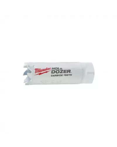 Коронка биметаллическая с твердосплавными зубьями Milwaukee HOLE DOZER CARBIDE 19 мм  (Арт. 49560702)
