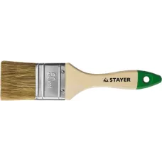 STAYER  LASUR, 50 мм, 2", смешанная щетина, деревянная ручка, для высокотекучих ЛКМ, плоская кисть (01031-50)