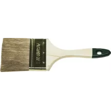 STAYER  LASUR, 75 мм, 3", смешанная щетина, деревянная ручка, для высокотекучих ЛКМ, плоская кисть (01031-75)