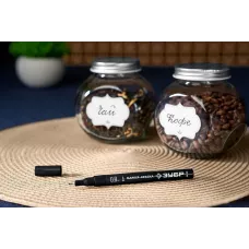 ЗУБР  МК-80 0.8 мм, черный, экстратонкий маркер-краска, Профессионал (06324-2)