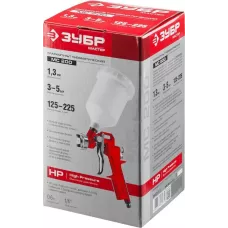 ЗУБР  MS 200, 1.3 мм, пневматический краскопульт с верхним бачком (06455-1.3)