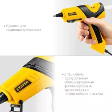 STAYER d=11 мм, 18 г/мин, пистолет термоклеевой электрический PRO 11 0681-20 Professional