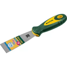 KRAFTOOL  40 мм, х-образное профилированное полотно, двухкомпонентная ручка, нержавеющий, шпатель (10035-040)