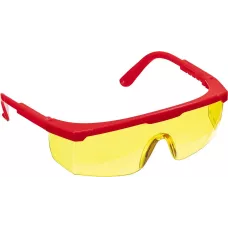 ЗУБР  СПЕКТР 5, открытого типа, жёлтые, монолинза с дополнительной боковой защитой, защитные очки (110329)