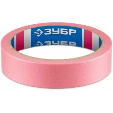 ЗУБР  №200 24 мм х 25 м, для деликатных и недавно окрашенных поверхностей, малярная лента, Профессионал (12142-24)