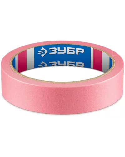 ЗУБР  №200 24 мм х 25 м, для деликатных и недавно окрашенных поверхностей, малярная лента, Профессионал (12142-24)