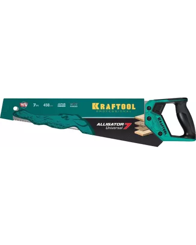 KRAFTOOL  Alligator Universal 7, 450 мм, универсальная ножовка (15004-45_z01)