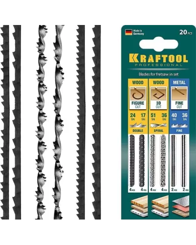KRAFTOOL 130 мм, полотна для лобзика (15348-H20_z02)