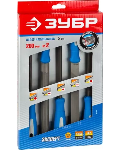 ЗУБР 5шт, 200мм, набор напильников 16651-20-H5 Профессионал