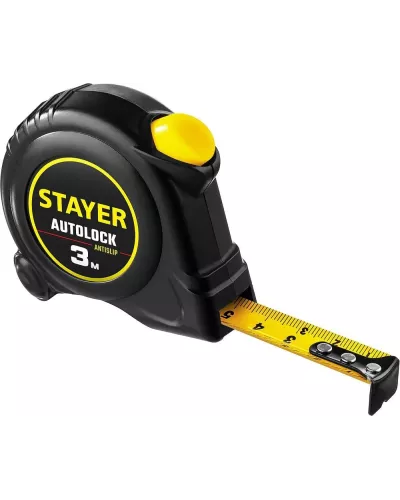 STAYER  AutoLock, 3 м х 16 мм, рулетка с автостопом (2-34126-03-16_z02)