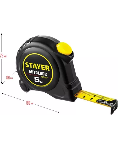 STAYER 5 м х 19 мм, с автостопом рулетка 2-34126-05-19_z02