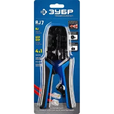 ЗУБР RJ45, RJ11/RJ12, кримпер универсальный 22650 Профессионал