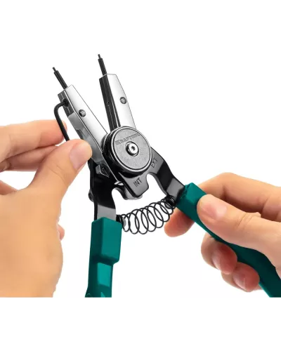 KRAFTOOL 8-в-1, внешний/внутренний, съемник стопорных колец Universal 22813