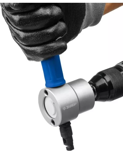 ЗУБР  Сверчок, набор в кейсе, насадка-ножницы для реза листового металла, Профессионал (23294)