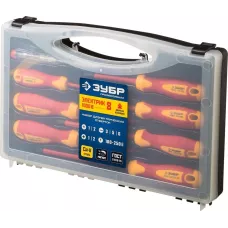 ЗУБР  8 предм, набор диэлектрических отверток, Профессионал (25268)