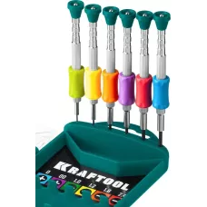 KRAFTOOL  Precision-6, 6 предм., отвертка для точных работ (25679)