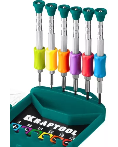 KRAFTOOL  Precision-6, 6 предм., отвертка для точных работ (25679)