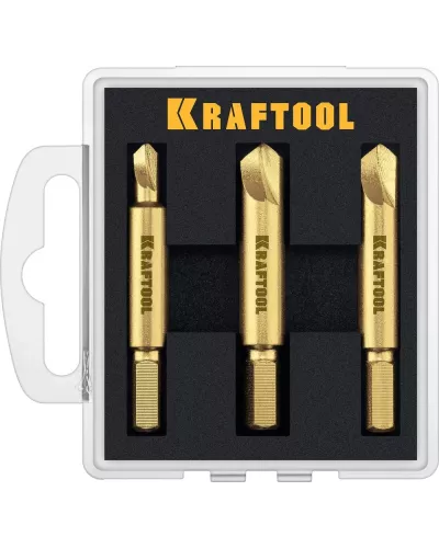 KRAFTOOL 3 шт., набор экстракторов поврежденного крепежа 26770-H3