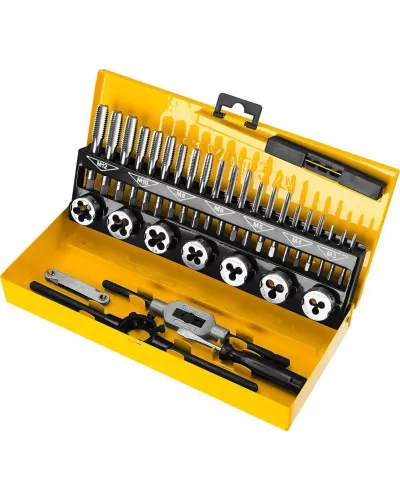 STAYER 32 предмета, легированная сталь, набор метчиков и плашек MaxCut Master