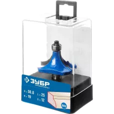 ЗУБР 50.8 x 25 мм, радиус 19 мм, фреза кромочная калевочная №1 28701-50.8 Профессионал