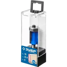 ЗУБР 19 x 25.4 мм, хвостовик 8 мм, фреза кромочная с нижним подшипником 28727-19-25.4 Профессионал