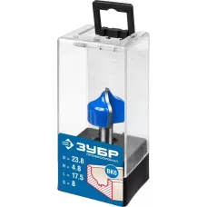 ЗУБР 23.8 x 17.5 мм, радиус 4.8 мм, фреза пазовая фасонная №2 28741-23.8 Профессионал