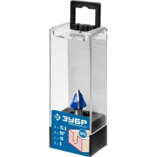 ЗУБР 15.8 x 16 мм, угол 90°, фреза пазовая галтельная V-образная 28752-15.8 Профессионал